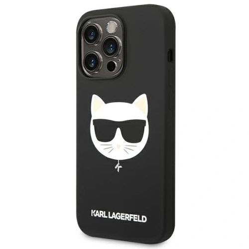 Kup Etui Karl Lagerfeld KLHMP14XSLCHBK Apple iPhone 14 Pro Max hardcase černý/black Silicone Choupette Head Magsafe - KLD1090 - {ean13} - Sklep Home Screen