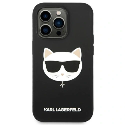 Kup Etui Karl Lagerfeld KLHMP14XSLCHBK Apple iPhone 14 Pro Max hardcase černý/black Silicone Choupette Head Magsafe - KLD1090 - {ean13} - Sklep Home Screen