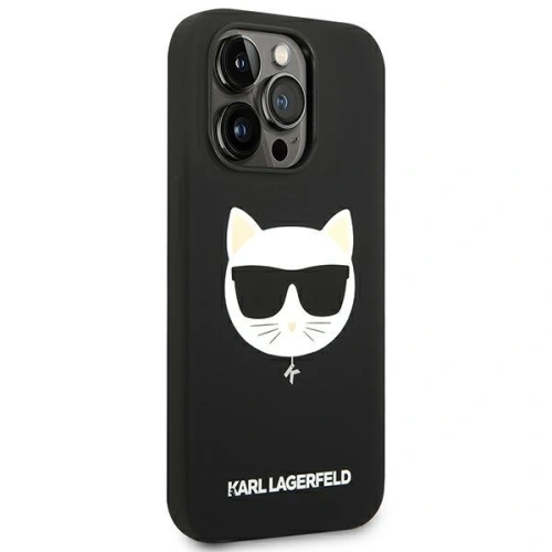 Kup Etui Karl Lagerfeld KLHMP14XSLCHBK Apple iPhone 14 Pro Max hardcase negru/black Silicone Choupette Head Magsafe - KLD1090 - {ean13} - Sklep Home Screen