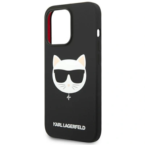 Kup Etui Karl Lagerfeld KLHMP14XSLCHBK Apple iPhone 14 Pro Max hardcase černý/black Silicone Choupette Head Magsafe - KLD1090 - {ean13} - Sklep Home Screen
