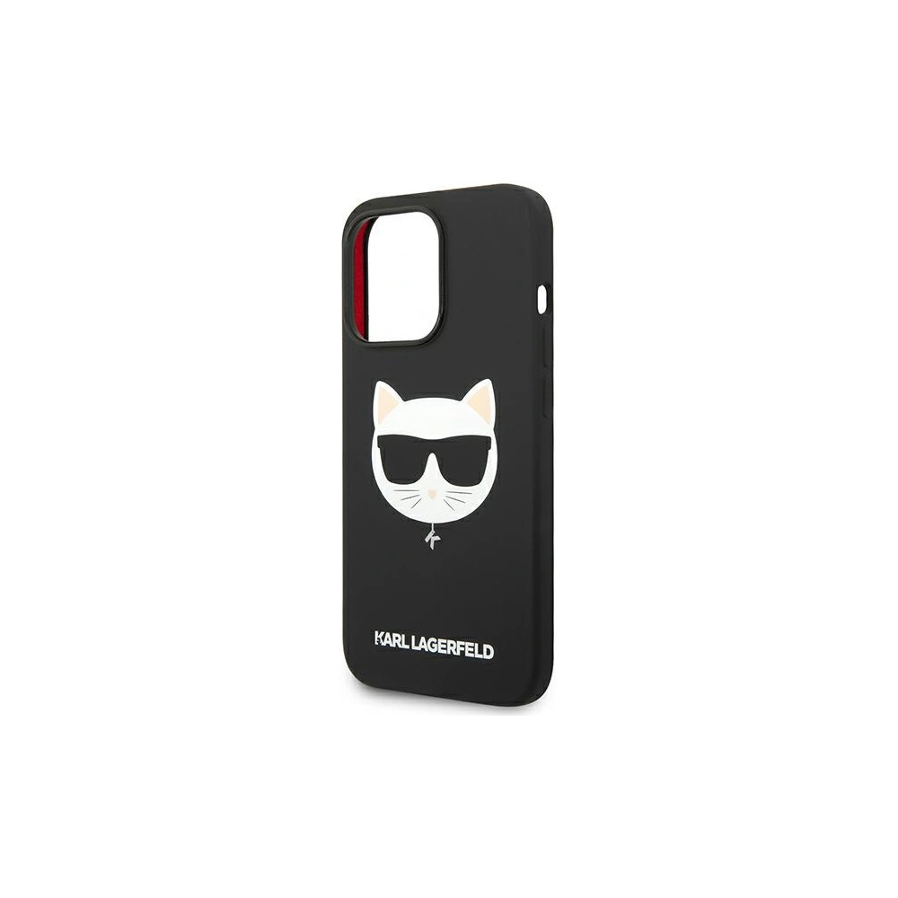 Etui Karl Lagerfeld KLHMP14XSLCHBK Apple iPhone 14 Pro Max hardcase czarny/black Silicone Choupette Head Magsafe