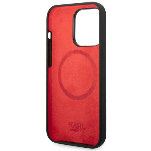 Kup Etui Karl Lagerfeld KLHMP14XSLCHBK Apple iPhone 14 Pro Max hardcase černý/black Silicone Choupette Head Magsafe - KLD1090 - {ean13} - Sklep Home Screen
