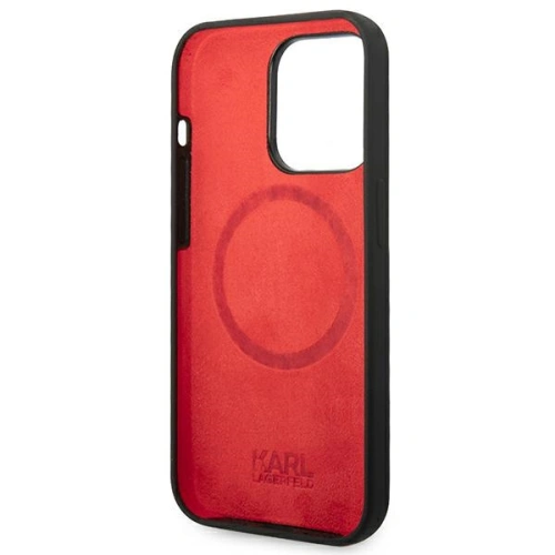 Kup Etui Karl Lagerfeld KLHMP14XSLMP1K Apple iPhone 14 Pro Max hardcase černý/black Silicone Plaque Magsafe - KLD1091 - {ean13} - Sklep Home Screen