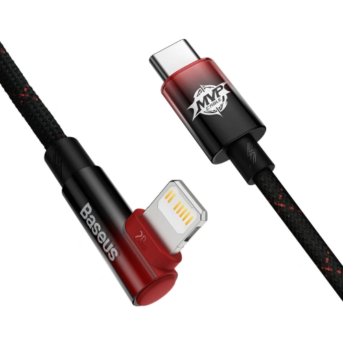 Kup Kabel unghiular Baseus MVP 2 Elbow USB-C - Lightning PD 2m 20W roșu - BSU3576 - {ean13} - Sklep Home Screen