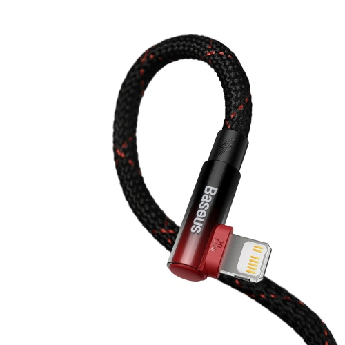 Kup Kabel unghiular Baseus MVP 2 Elbow USB-C - Lightning PD 2m 20W roșu - BSU3576 - {ean13} - Sklep Home Screen