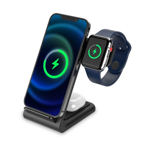 Kup Vezeték nélküli töltő Tech-Protect QI15W-A20 3in1 Vezeték nélküli Töltő Fekete - THP1390 - {ean13} - Sklep Home Screen
