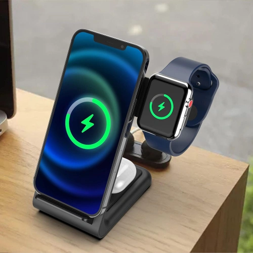 Kup Vezeték nélküli töltő Tech-Protect QI15W-A20 3in1 Vezeték nélküli Töltő Fekete - THP1390 - {ean13} - Sklep Home Screen