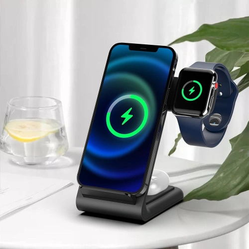 Kup Vezeték nélküli töltő Tech-Protect QI15W-A20 3in1 Vezeték nélküli Töltő Fekete - THP1390 - {ean13} - Sklep Home Screen