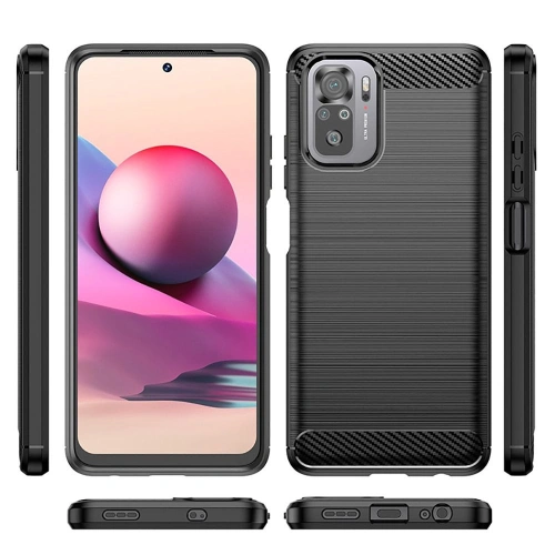 Kup Etui Tech-Protect TPUCarbon POCO M5s/Redmi Note 10/10s Fekete - THP1405 - {ean13} - Sklep Home Screen