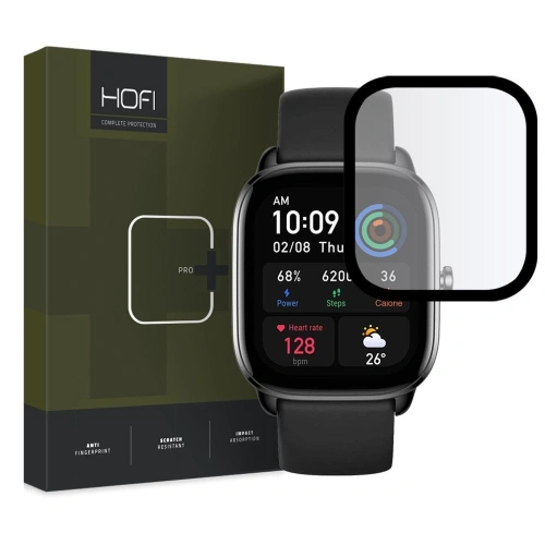 Kup Hybriertes Glas Hofi Hybrid Pro+ Amazfit GTS 4 Mini Schwarz - HOFI284 - {ean13} - Sklep Home Screen