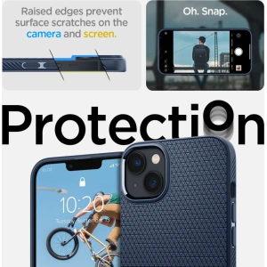 Etui Spigen Liquid Air Apple iPhone 14 Plus / 15 Plus Navy Blue