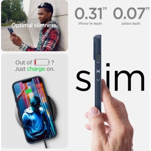 Etui Spigen Liquid Air Apple iPhone 14 Plus / 15 Plus Navy Blue