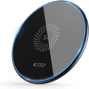 Kup Ładowarka bezprzewodowa Tech-Protect QI15W-C1 Wireless Charger 15W Black - THP1413 - {ean13} - Sklep Home Screen