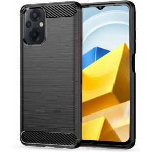 Buy Tech-Protect TPUCarbon Xiaomi POCO M5 Black - THP1416 - {ean13} - Home Screen Store Europe