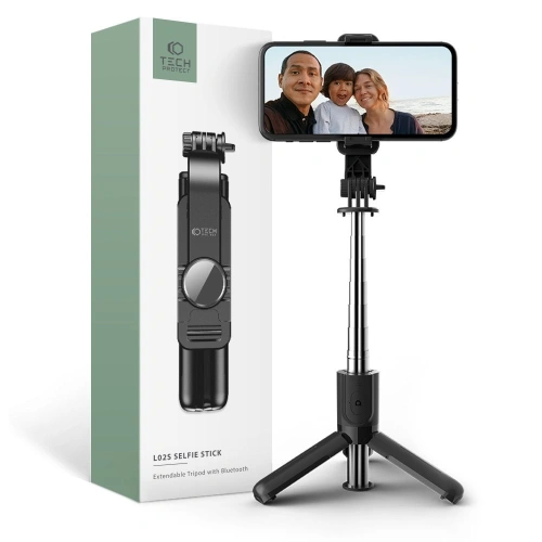 Kup Kijek na selfie Tech-Protect L02S Wireless Selfie Stick Tripod Černý - THP1417 - {ean13} - Sklep Home Screen