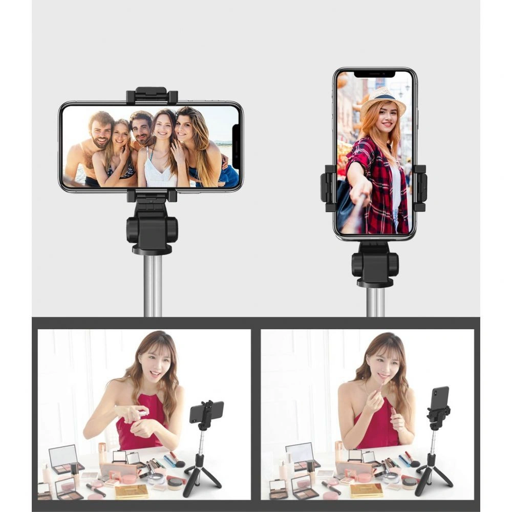 Kijek do selfie Tech-Protect L02S Wireless Selfie Stick Tripod Black