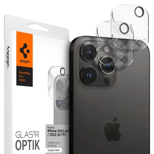 Buy Spigen Optik.tr Camera Protector Apple iPhone 14 Pro/14 Pro Max Crystal Clear [2 PACK] - SPN2536 - {ean13} - Home Screen Store Europe