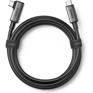 Kabel kątowy UGREEN US551 USB-C - USB-C 60W transmisja danych z obsługą gogli VR 5m czarny