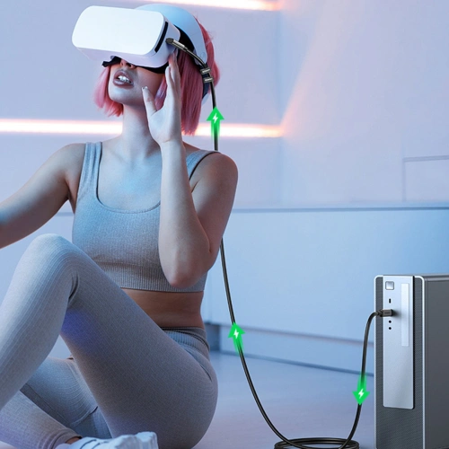 Kup UGREEN US551 USB-C - USB-C 60W Datenübertragungskabel mit Unterstützung für VR-Headsets, 5m, schwarz - UGR1385 - {ean13} - Sklep Home Screen