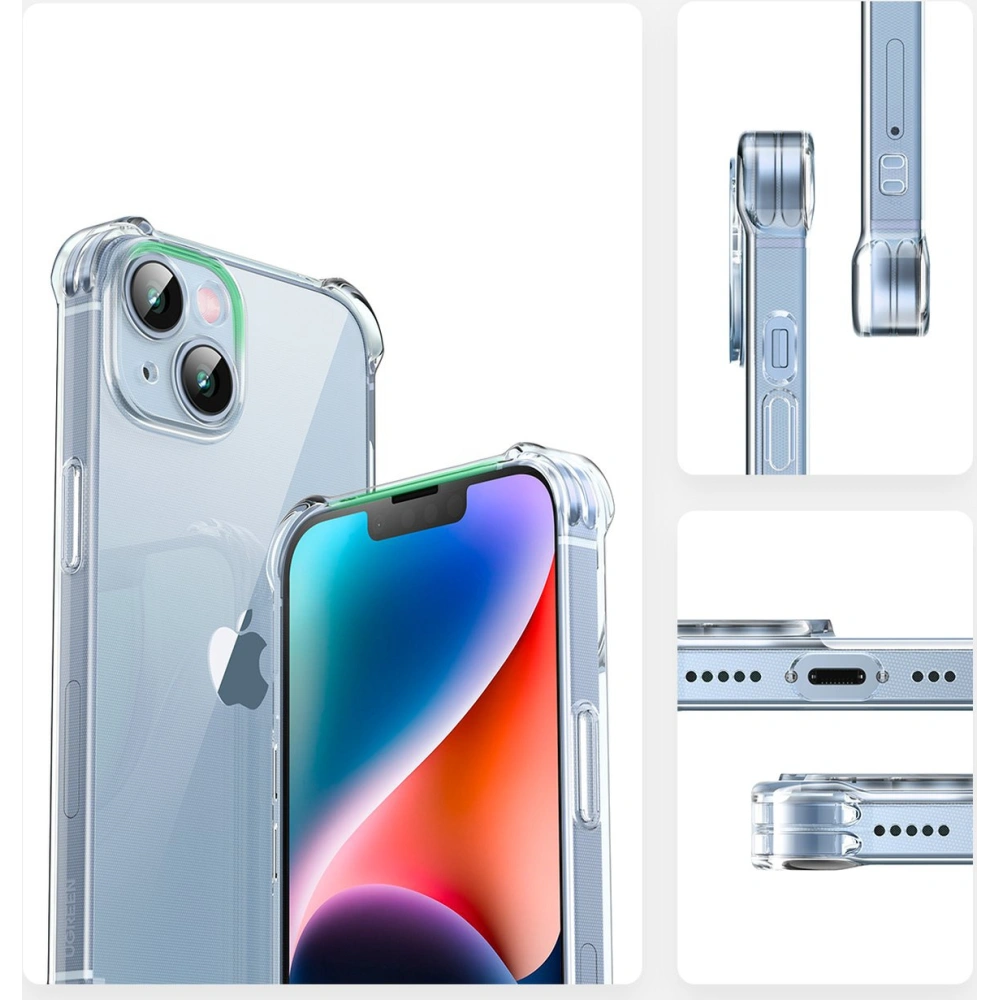 Etui UGREEN LP602 Bright Cushion Protective Case Apple iPhone 14 Plus / 15 Plus przezroczyste
