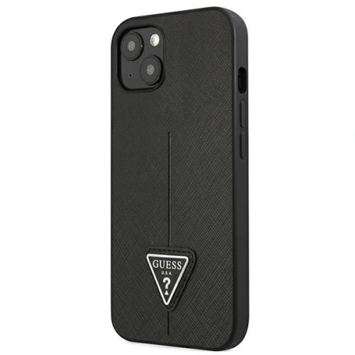 Kup Etui Guess GUHCP13SPSATLK Apple iPhone 13 mini negru/black hardcase Saffiano Triangle Logo - GUE2068 - {ean13} - Sklep Home Screen