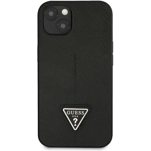 Kup Etui Guess GUHCP13SPSATLK Apple iPhone 13 mini negru/black hardcase Saffiano Triangle Logo - GUE2068 - {ean13} - Sklep Home Screen