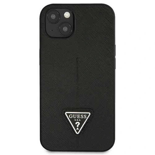Kup Etui Guess GUHCP13SPSATLK Apple iPhone 13 mini negru/black hardcase Saffiano Triangle Logo - GUE2068 - {ean13} - Sklep Home Screen