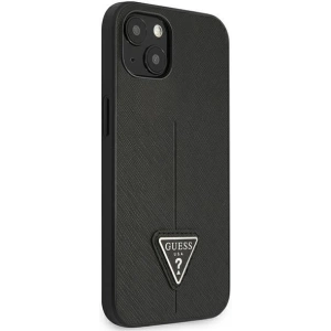 Kup Case Guess GUHCP13SPSATLK Apple iPhone 13 mini schwarz/black hardcase Saffiano Triangle Logo - GUE2068 - {ean13} - Sklep Home Screen