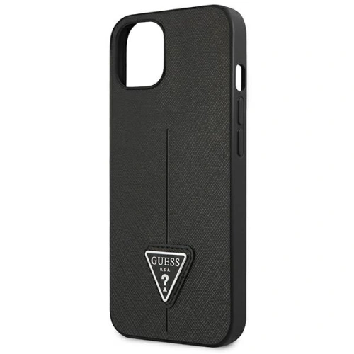 Kup Etui Guess GUHCP13SPSATLK Apple iPhone 13 mini negru/black hardcase Saffiano Triangle Logo - GUE2068 - {ean13} - Sklep Home Screen
