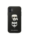Kup Etui Karl Lagerfeld KLHCN61SAKICKCBK Apple iPhone 11 černý/black hardcase Saffiano Ikonik Karl&Choupette Head - KLD1093 - {ean13} - Sklep Home Screen