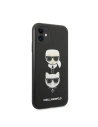 Kup Case Karl Lagerfeld KLHCN61SAKICKCBK Apple iPhone 11 schwarz/black hardcase Saffiano Ikonik Karl&Choupette Head - KLD1093 - {ean13} - Sklep Home Screen