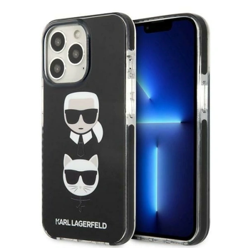 Etui Karl Lagerfeld KLHCP13LTPE2TK Apple iPhone 13 Pro hardcase czarny/black Karl&Choupette Head