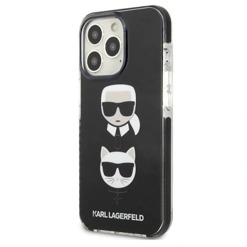 Etui Karl Lagerfeld KLHCP13LTPE2TK Apple iPhone 13 Pro hardcase czarny/black Karl&Choupette Head