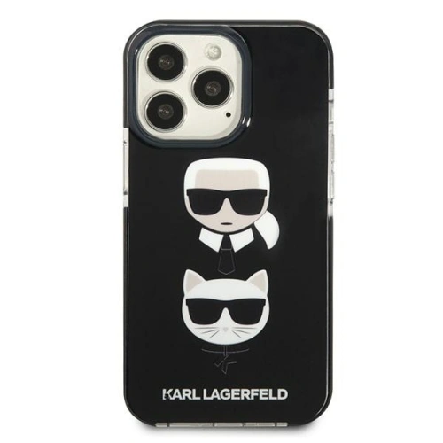 Etui Karl Lagerfeld KLHCP13LTPE2TK Apple iPhone 13 Pro hardcase czarny/black Karl&Choupette Head