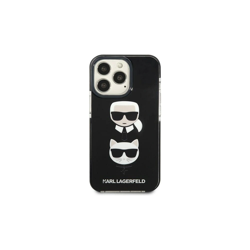 Etui Karl Lagerfeld KLHCP13LTPE2TK Apple iPhone 13 Pro hardcase czarny/black Karl&Choupette Head