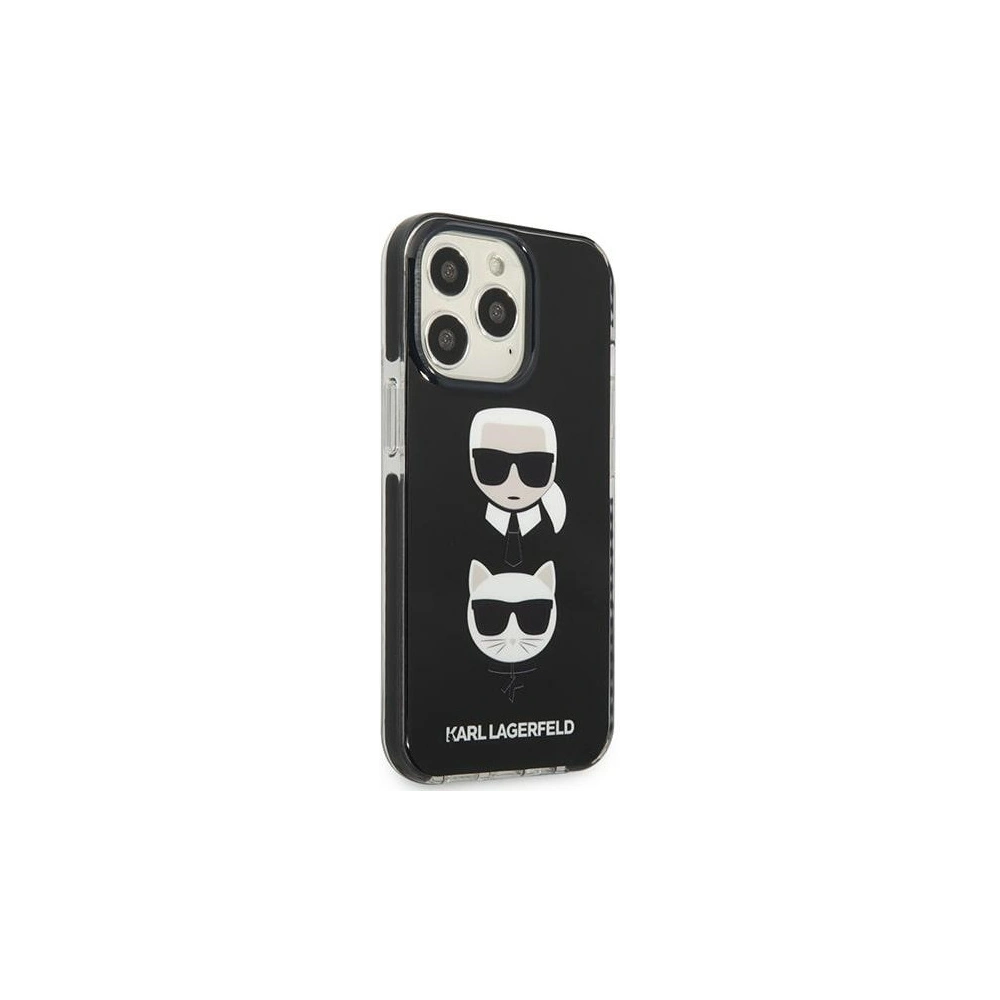 Etui Karl Lagerfeld KLHCP13LTPE2TK Apple iPhone 13 Pro hardcase czarny/black Karl&Choupette Head