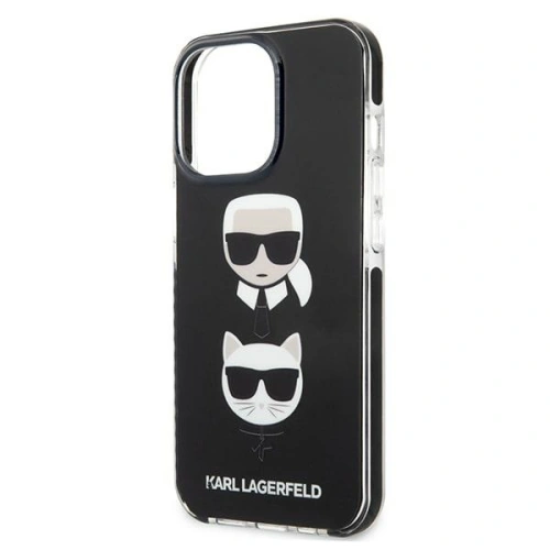 Etui Karl Lagerfeld KLHCP13LTPE2TK Apple iPhone 13 Pro hardcase czarny/black Karl&Choupette Head