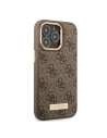 Etui Guess GUHMP13LU4GPRW Apple iPhone 13 Pro brązowy/brown hard case 4G Logo Plate MagSafe
