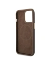 Etui Guess GUHMP13LU4GPRW Apple iPhone 13 Pro brązowy/brown hard case 4G Logo Plate MagSafe
