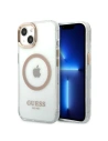 Etui Guess GUHMP13MHTRMD Apple iPhone 13 złoty/gold hard case Metal Outline Magsafe