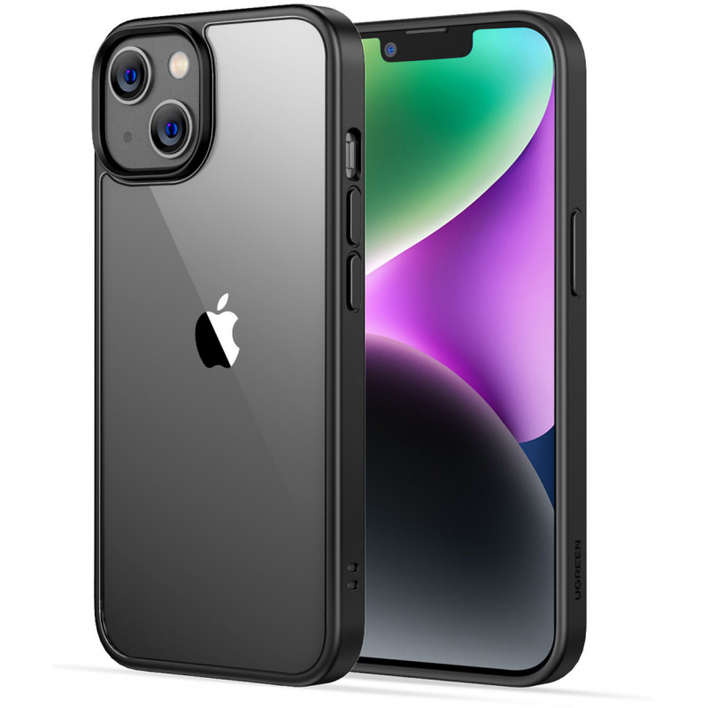 Kup Etui UGREEN LP621 Classy Clear Enhanced Protective Case Apple iPhone 14 czarne - 6957303899425 - UGR1394 - Homescreen.pl