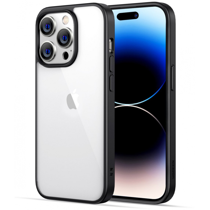 Kup Etui UGREEN LP623 Classy Clear Enhanced Protective Case Apple iPhone 14 Pro czarne - 6957303899449 - UGR1396 - Homescreen.pl
