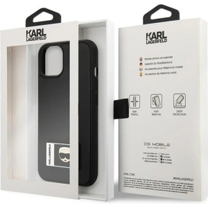 Kup Case Karl Lagerfeld KLHCP13S3DKPK Apple iPhone 13 mini schwarz/black hardcase Ikonik Patch - KLD1102 - {ean13} - Sklep Home Screen
