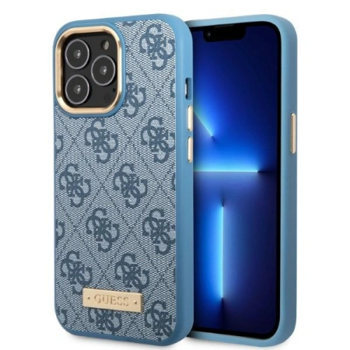 Kup Etui Guess GUHMP13XU4GPRB Apple iPhone 13 Pro Max kék/blue kemény tok 4G Logo Plate MagSafe - GUE2080 - {ean13} - Sklep Home Screen