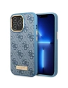 Etui Guess GUHMP13XU4GPRB Apple iPhone 13 Pro Max kék/blue kemény tok 4G Logo Plate MagSafe