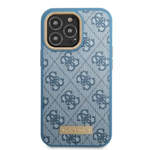 Kup Etui Guess GUHMP13XU4GPRB Apple iPhone 13 Pro Max kék/blue kemény tok 4G Logo Plate MagSafe - GUE2080 - {ean13} - Sklep Home Screen