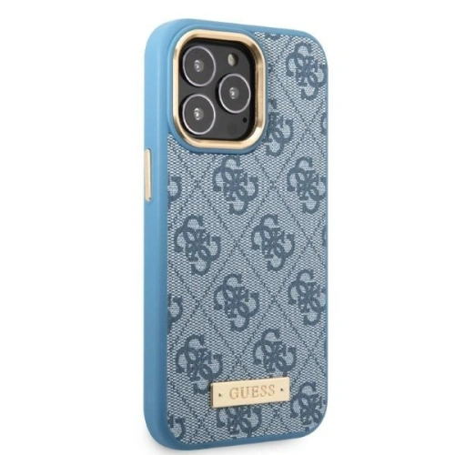 Kup Etui Guess GUHMP13XU4GPRB Apple iPhone 13 Pro Max kék/blue kemény tok 4G Logo Plate MagSafe - GUE2080 - {ean13} - Sklep Home Screen