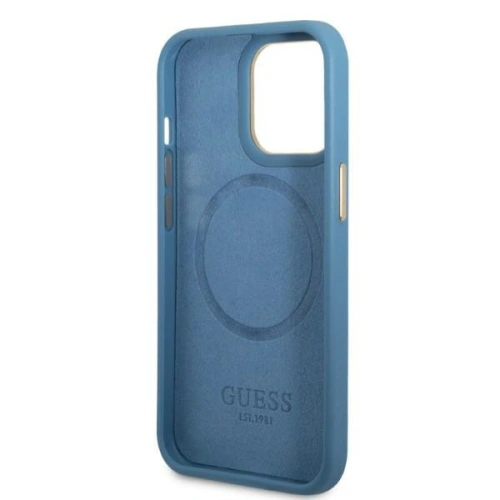 Kup Etui Guess GUHMP13XU4GPRB Apple iPhone 13 Pro Max kék/blue kemény tok 4G Logo Plate MagSafe - GUE2080 - {ean13} - Sklep Home Screen