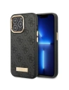 Etui Guess GUHMP13XU4GPRK Apple iPhone 13 Pro Max fekete/black kemény tok 4G Logo Plate MagSafe