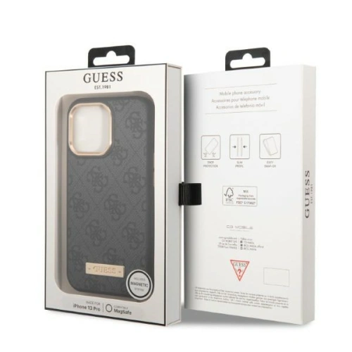 Kup Etui Guess GUHMP13XU4GPRK Apple iPhone 13 Pro Max černé/black hard case 4G Logo Plate MagSafe - GUE2081 - {ean13} - Sklep Home Screen